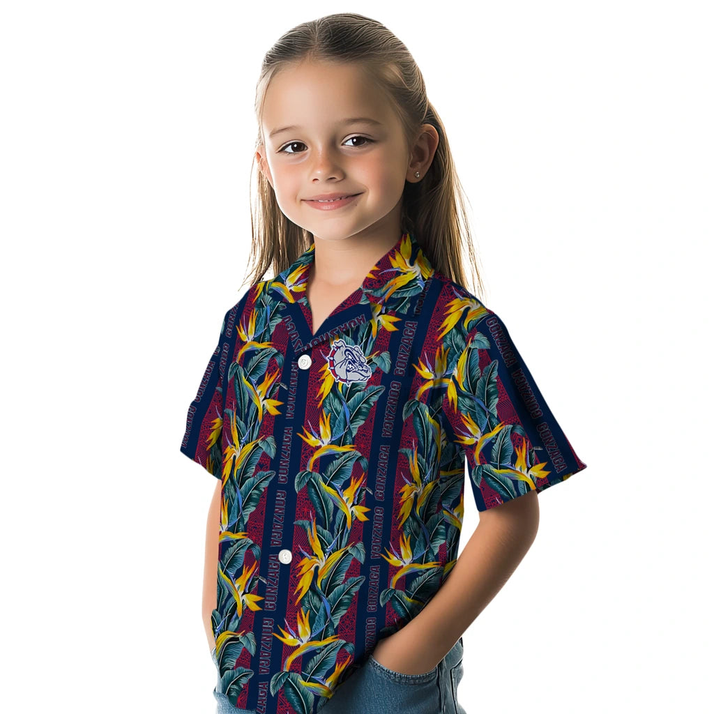 Gonzaga Bulldogs Hawaiian Shirt - Paradise Vines | Hula Hawaiian Shirts