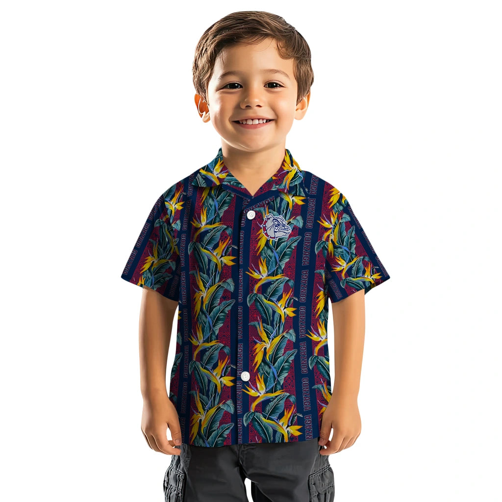 Gonzaga Bulldogs Hawaiian Shirt - Paradise Vines | Hula Hawaiian Shirts