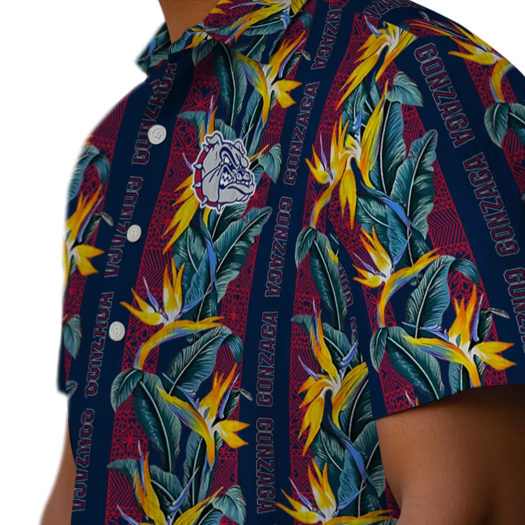 Gonzaga Bulldogs Hawaiian Shirt - Paradise Vines | Hula Hawaiian Shirts