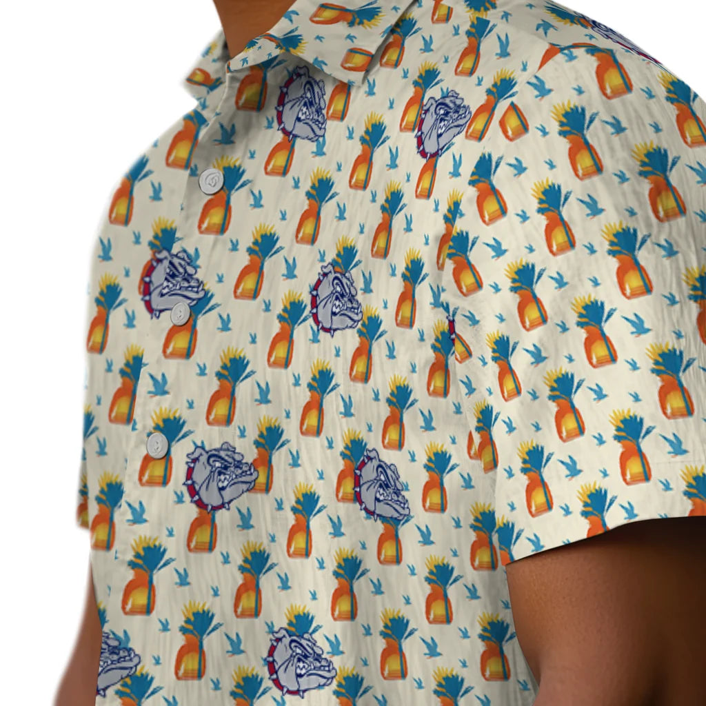 Gonzaga Bulldogs Hawaiian Shirt - Pineapple Delight | Hula Hawaiian Shirts