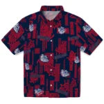Gonzaga Bulldogs Hawaiian Shirt - Turtle Lines | Hula Hawaiian Shirts