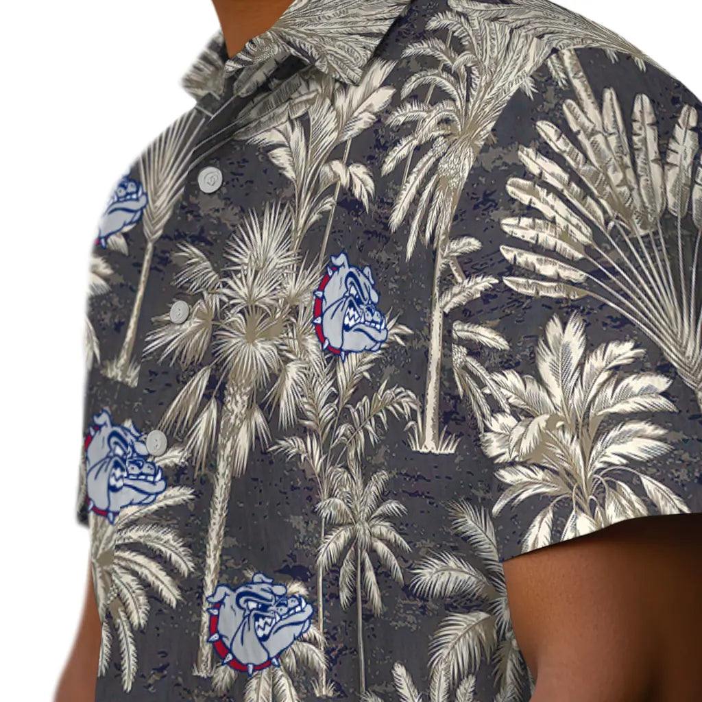 Gonzaga Bulldogs Hawaiian Shirt - Vintage Palm Tree | Hula Hawaiian Shirts