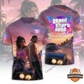 Grand Theft Auto VI Vice City 3D T-Shirt - LeagueLockerGear