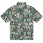 Green Bay Packers Hawaiian Shirt - Anthurium Overlay | Hula Hawaiian Shirts