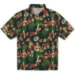 Green Bay Packers Hawaiian Shirt - Hawaiian Girls Design | Hula Hawaiian Shirts