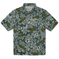 Green Bay Packers Hawaiian Shirt - Hibiscus Oasis | Hula Hawaiian Shirts
