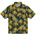 Green Bay Packers Hawaiian Shirt - Palm Tree Motif | Hula Hawaiian Shirts