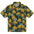 Green Bay Packers Hawaiian Shirt - Palm Tree Motif | Hula Hawaiian Shirts