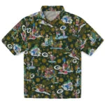 Green Bay Packers Hawaiian Shirt - Simpsons Christmas | Hula Hawaiian Shirts