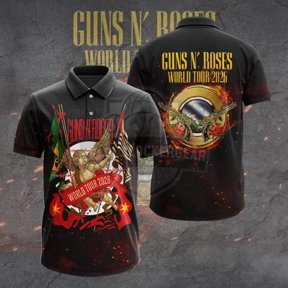 Guns N' Roses World Tour 2026 T-Shirt - LeagueLockerGear