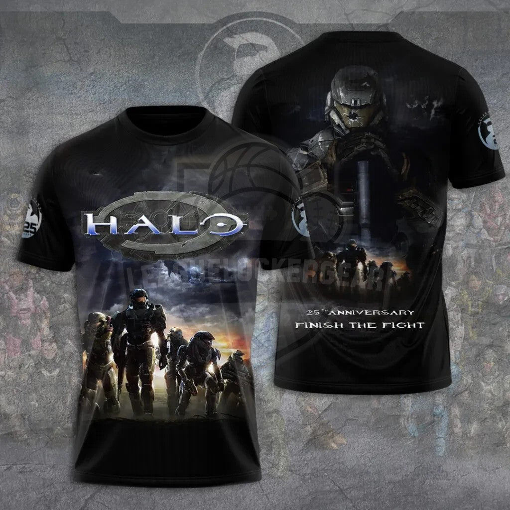 Halo 25th Anniversary Finish The Fight T-Shirt - LeagueLockerGear