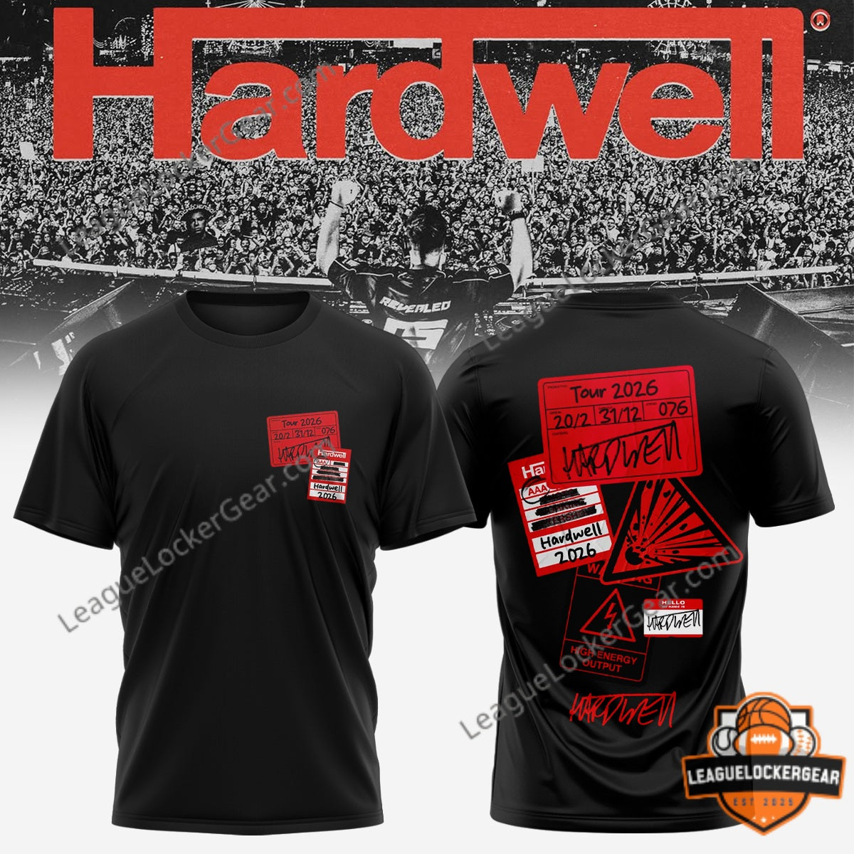 Hardwell Tour 2026 T-Shirt - LeagueLockerGear