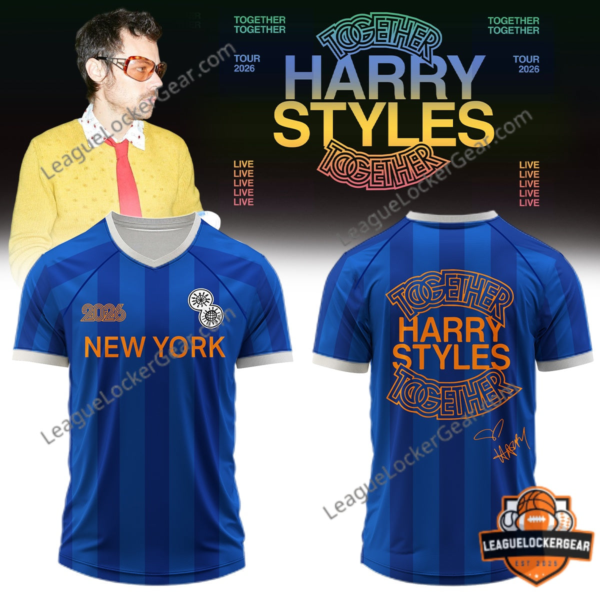 Harry Styles Together Together Tour 2026 Football Jersey