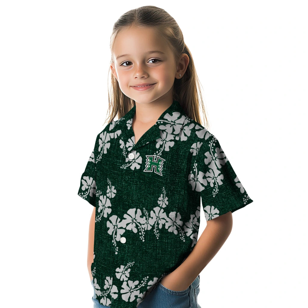Hawaii Rainbow Warriors Hawaiian Shirt - 50th State Flower | Hula Hawaiian Shirts