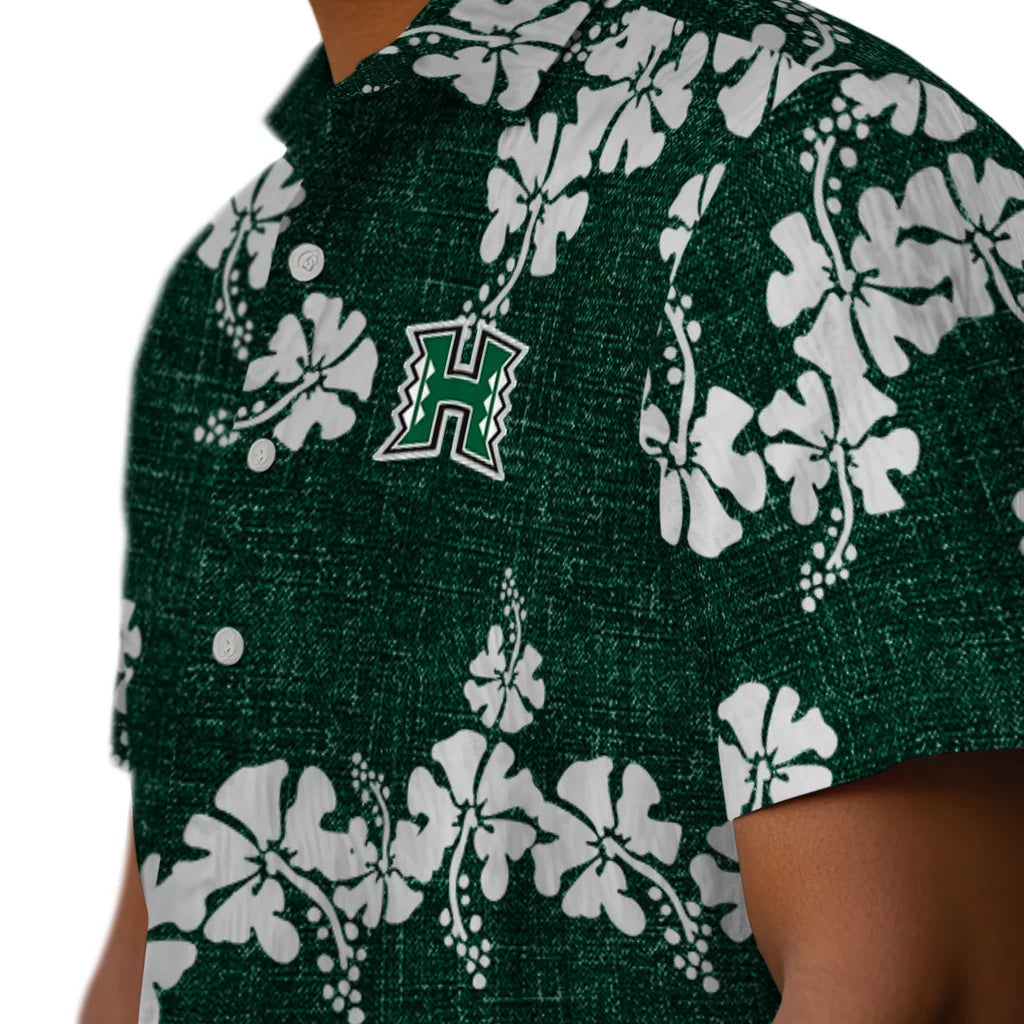 Hawaii Rainbow Warriors Hawaiian Shirt - 50th State Flower | Hula Hawaiian Shirts