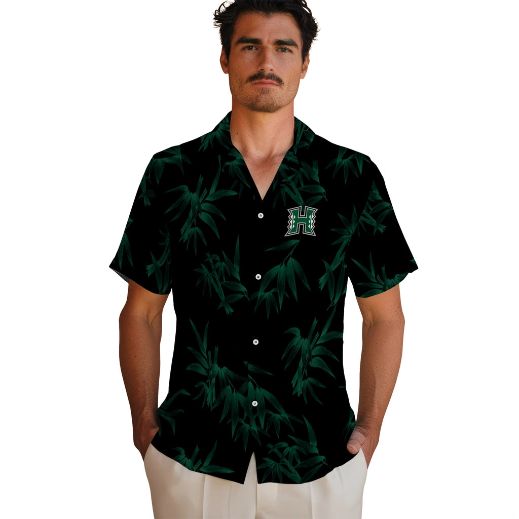 Hawaii Rainbow Warriors Hawaiian Shirt - Bamboo Branches | Hula Hawaiian Shirts