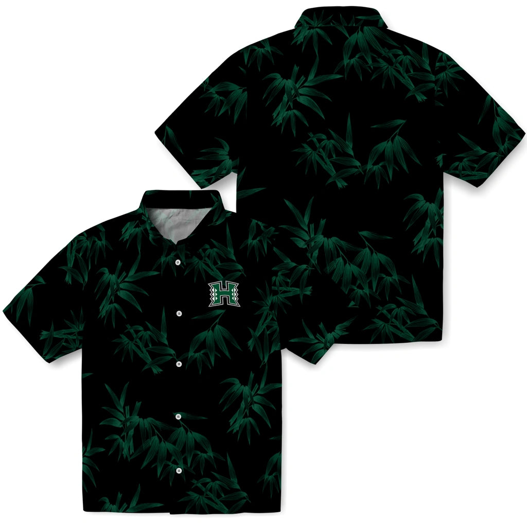 Hawaii Rainbow Warriors Hawaiian Shirt - Bamboo Branches | Hula Hawaiian Shirts