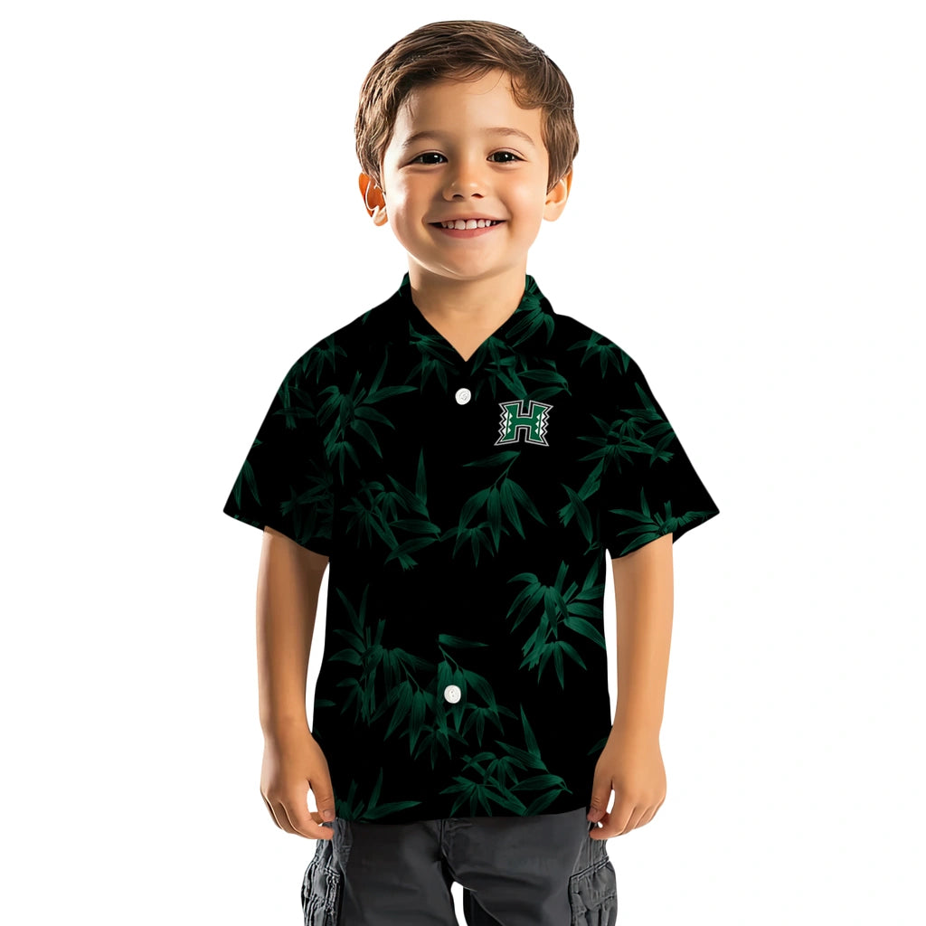 Hawaii Rainbow Warriors Hawaiian Shirt - Bamboo Branches | Hula Hawaiian Shirts