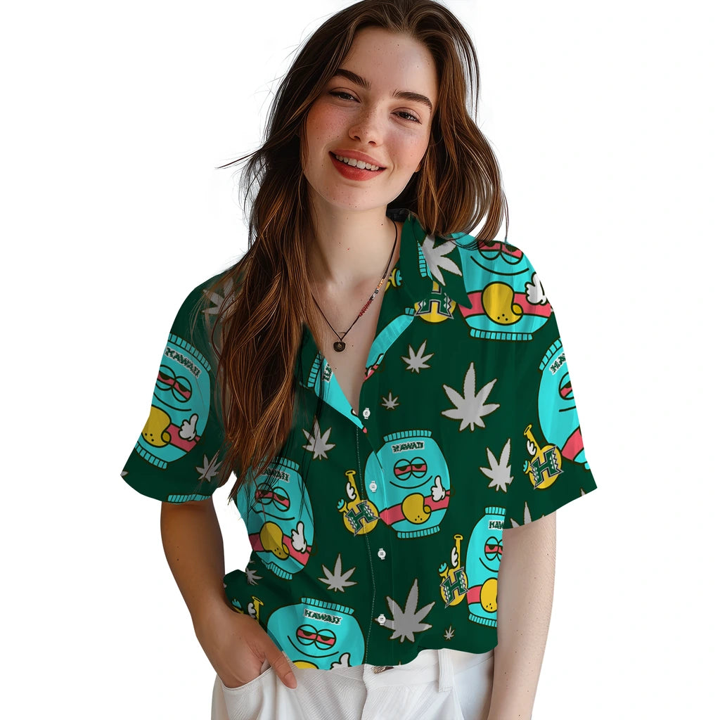 Hawaii Rainbow Warriors Hawaiian Shirt - Chill Vibe | Hula Hawaiian Shirts