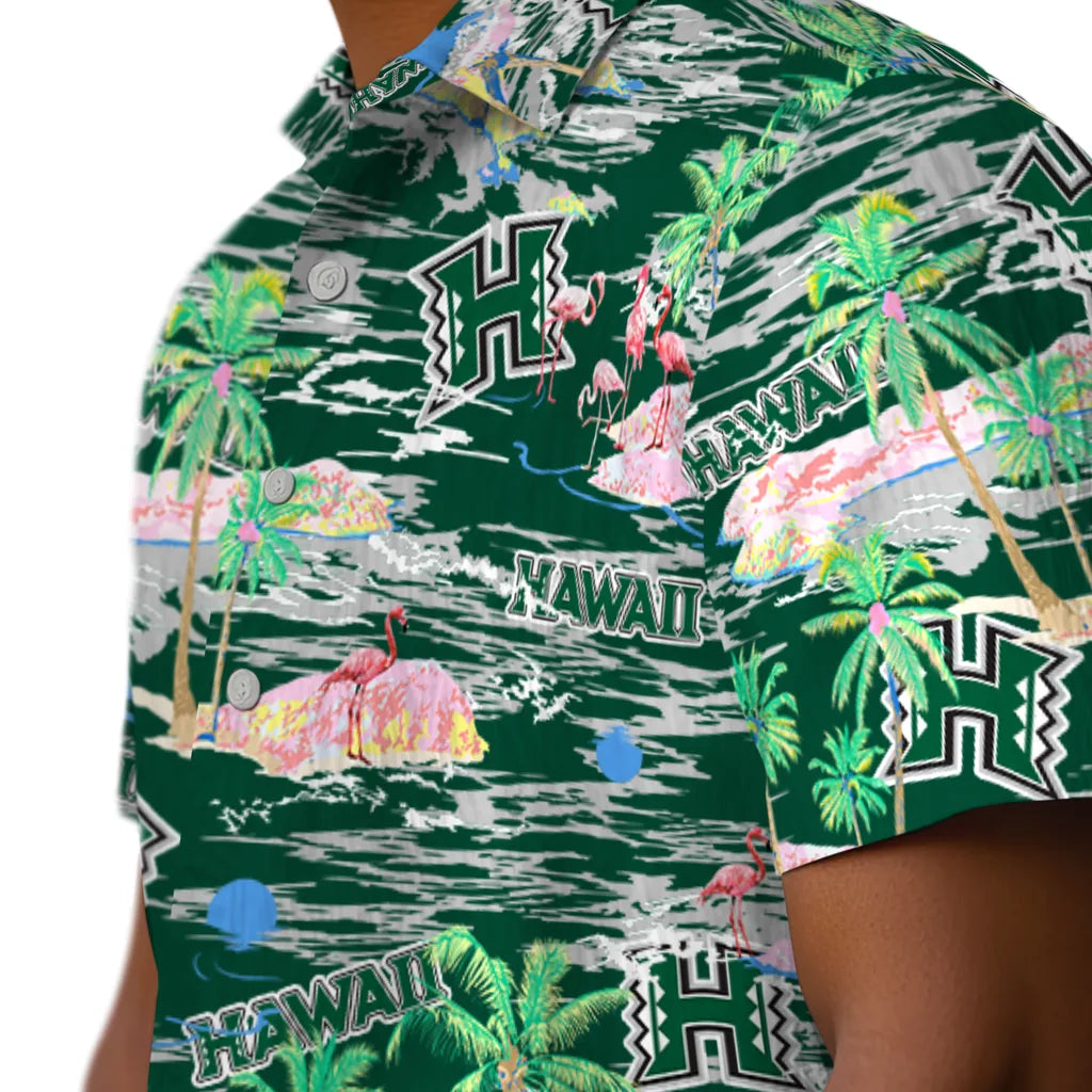 Hawaii Rainbow Warriors Hawaiian Shirt - Hawaii Island | Hula Hawaiian Shirts