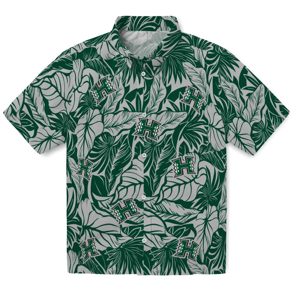 Hawaii Rainbow Warriors Hawaiian Shirt - Monstera Layer | Hula Hawaiian Shirts