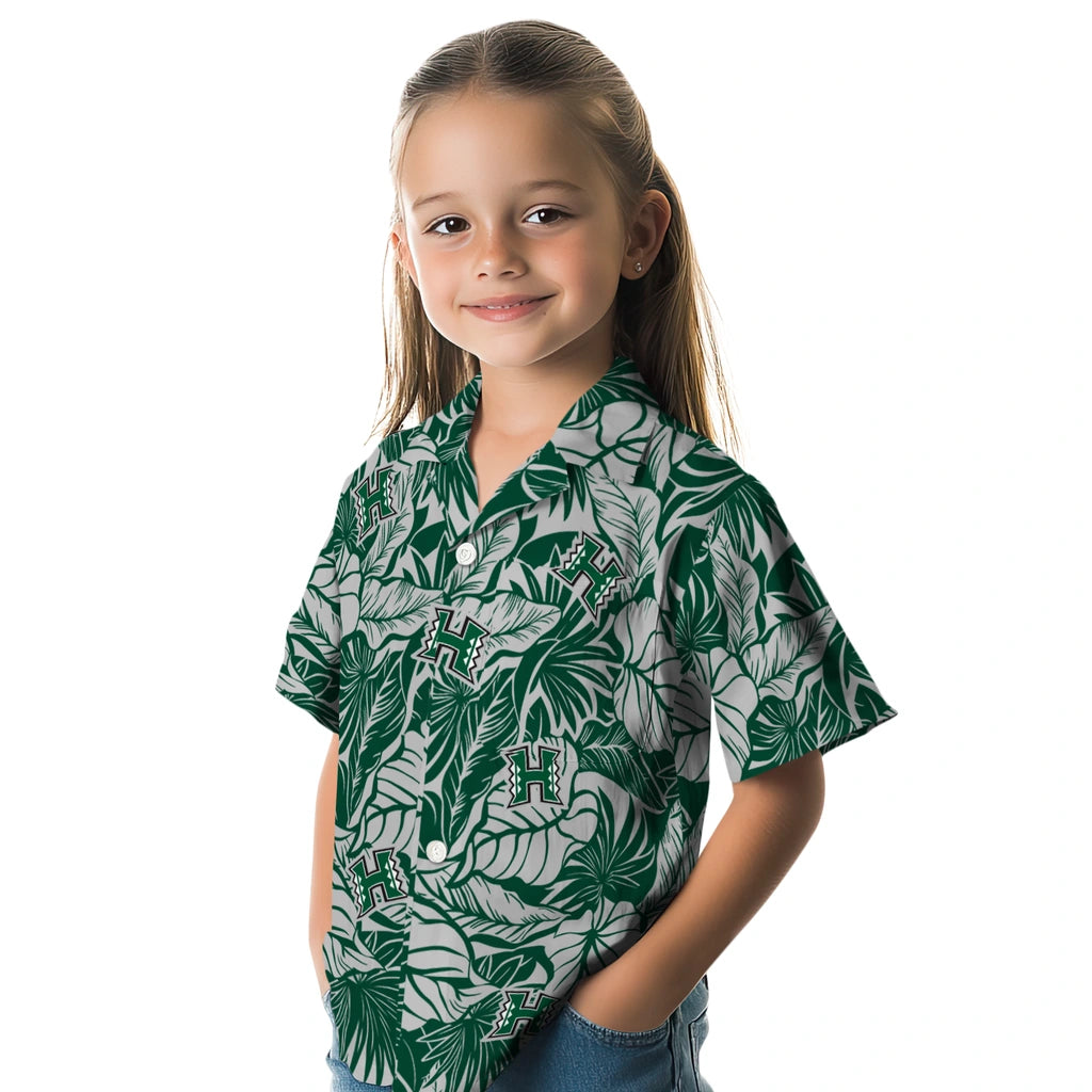 Hawaii Rainbow Warriors Hawaiian Shirt - Monstera Layer | Hula Hawaiian Shirts