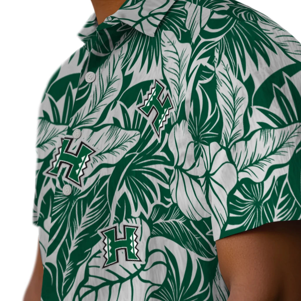 Hawaii Rainbow Warriors Hawaiian Shirt - Monstera Layer | Hula Hawaiian Shirts
