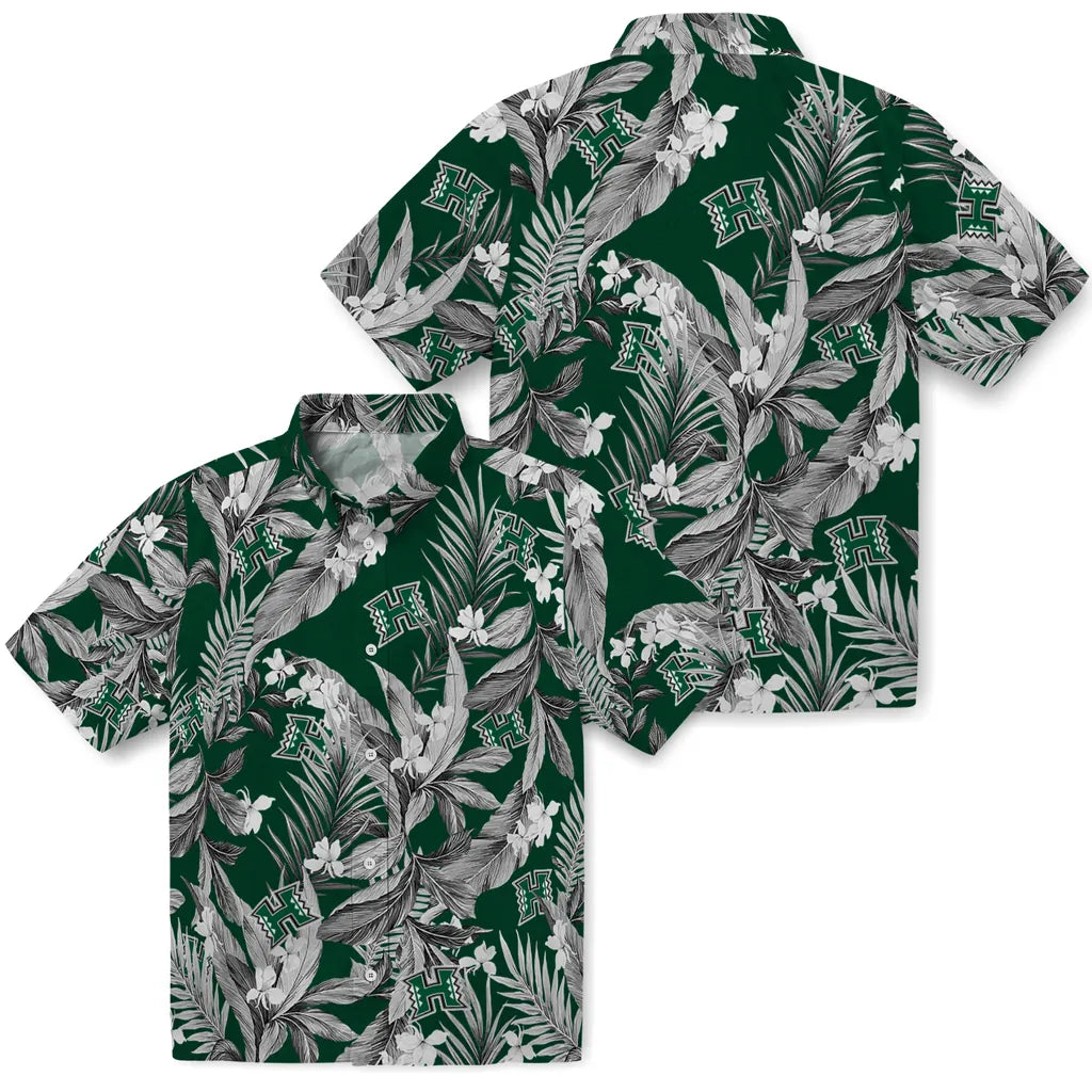 Hawaii Rainbow Warriors Hawaiian Shirt - Palm Leaves | Hula Hawaiian Shirts