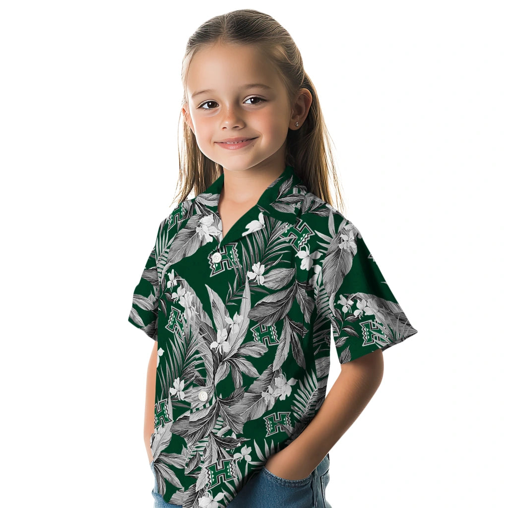 Hawaii Rainbow Warriors Hawaiian Shirt - Palm Leaves | Hula Hawaiian Shirts