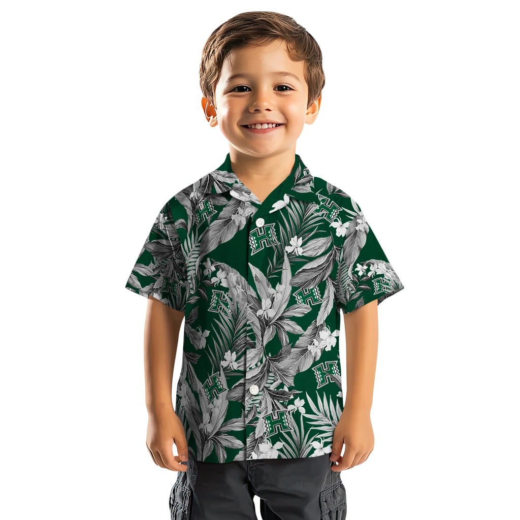 Hawaii Rainbow Warriors Hawaiian Shirt - Palm Leaves | Hula Hawaiian Shirts