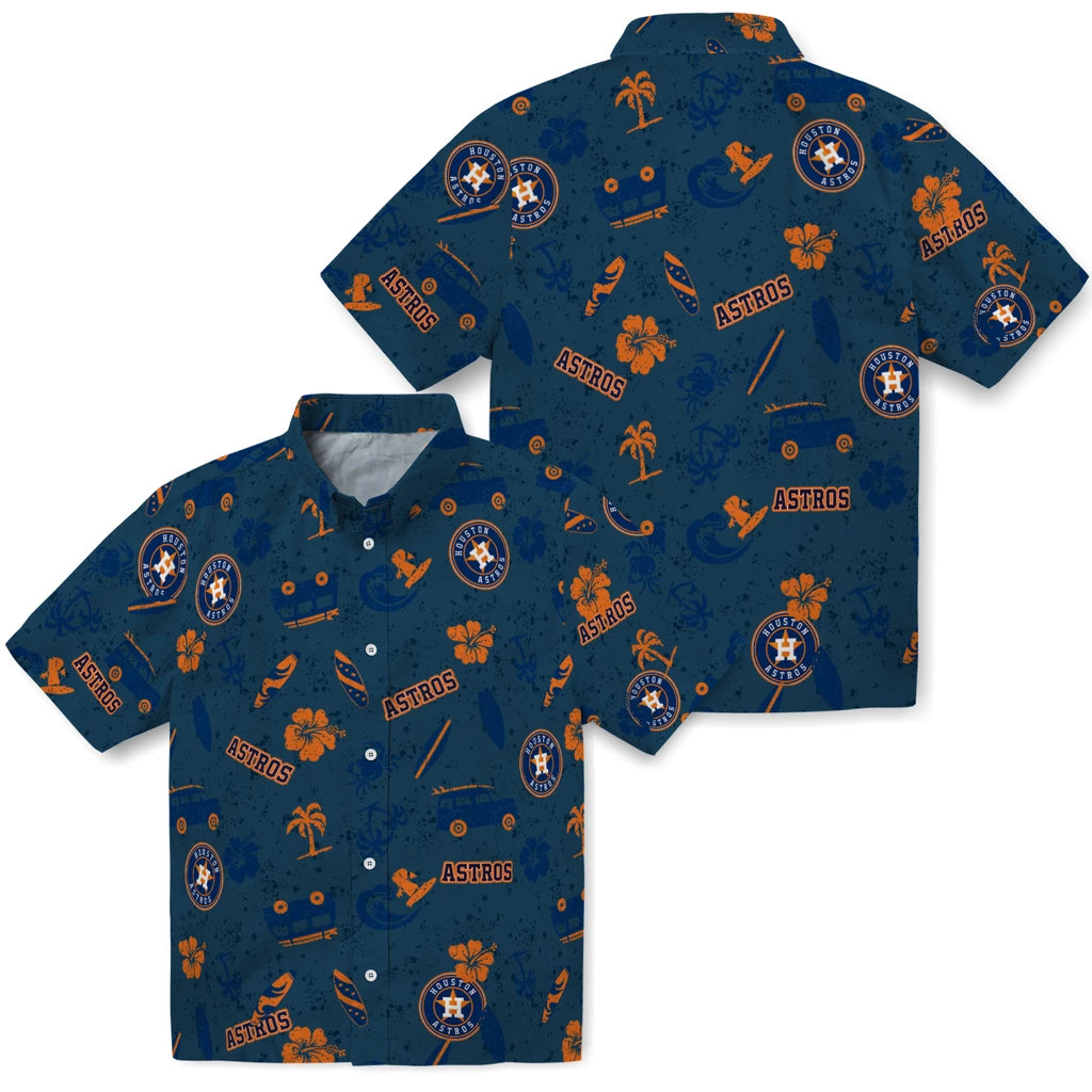 Houston Astros Hawaiian Shirt - Beach Vibe | Hula Hawaiian Shirts
