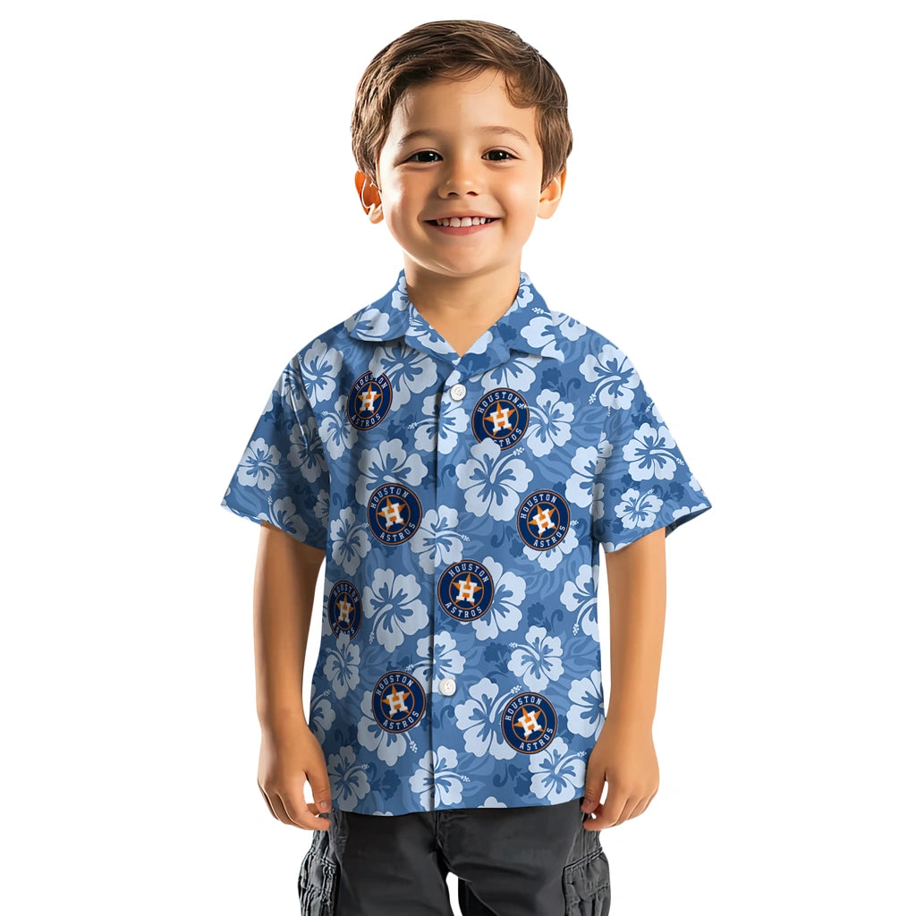 Houston Astros Hawaiian Shirt - Hibiscus Cluster | Hula Hawaiian Shirts