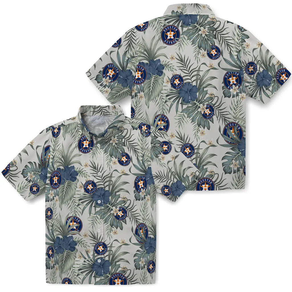 Houston Astros Hawaiian Shirt - Hibiscus Designs | Hula Hawaiian Shirts