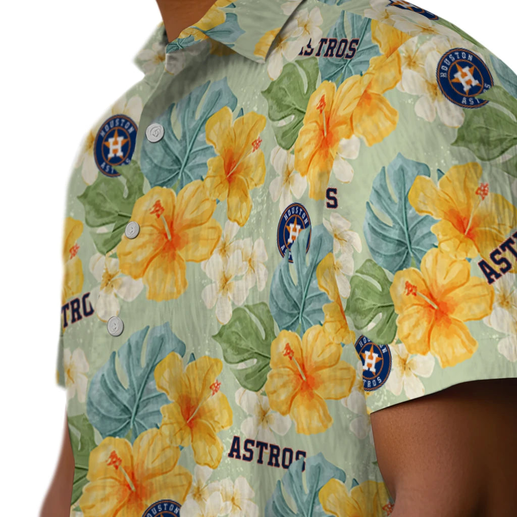 Houston Astros Hawaiian Shirt - Hibiscus Mood | Hula Hawaiian Shirts