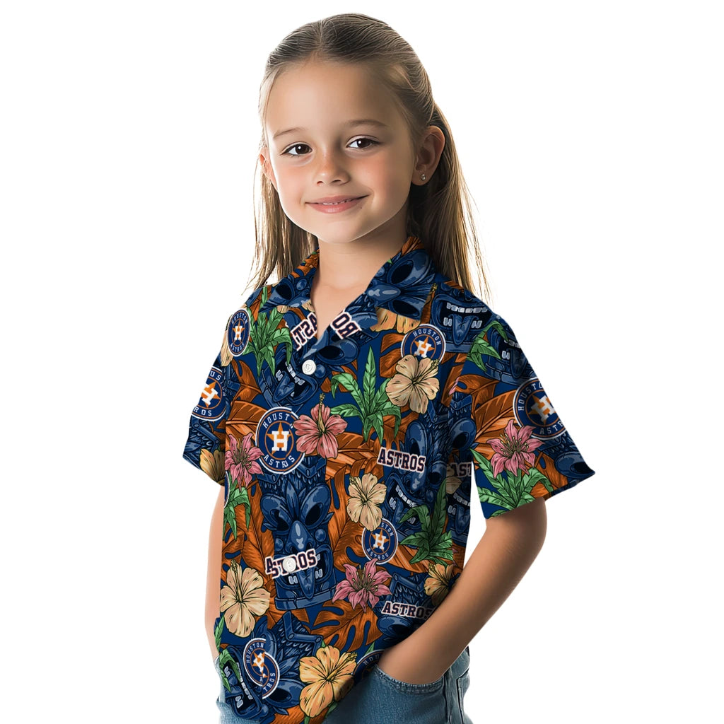 Houston Astros Hawaiian Shirt - Hibiscus Tiki Jungle | Hula Hawaiian Shirts