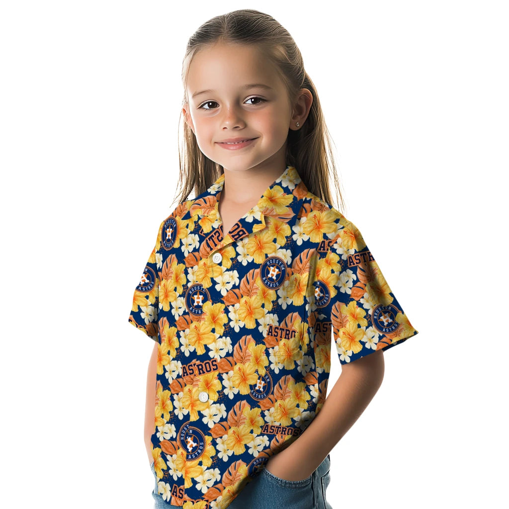 Houston Astros Hawaiian Shirt - Hibiscus Tropics | Hula Hawaiian Shirts