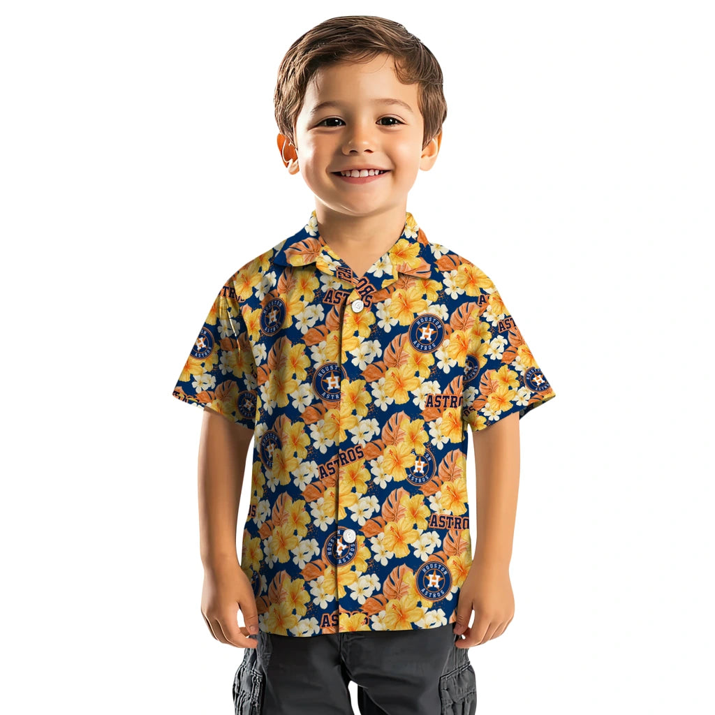 Houston Astros Hawaiian Shirt - Hibiscus Tropics | Hula Hawaiian Shirts
