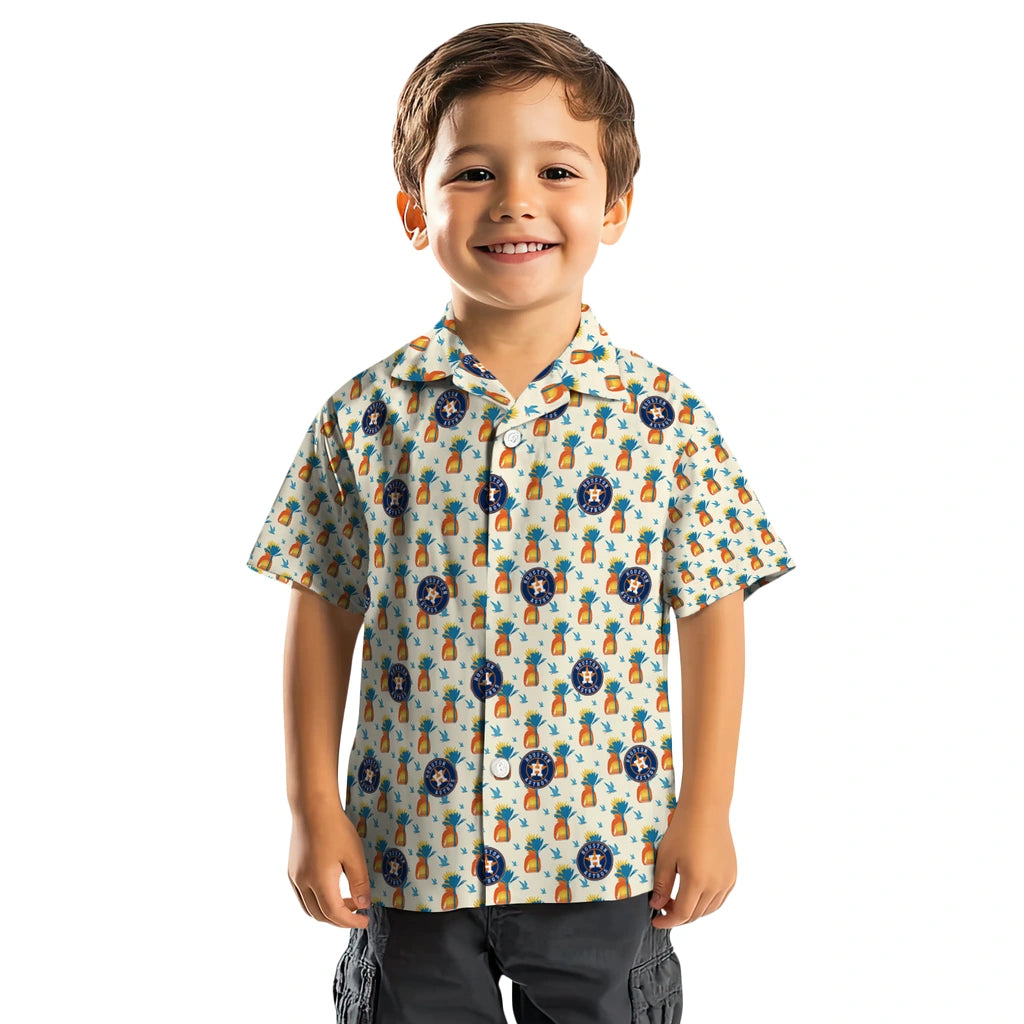 Houston Astros Hawaiian Shirt - Pineapple Delight | Hula Hawaiian Shirts