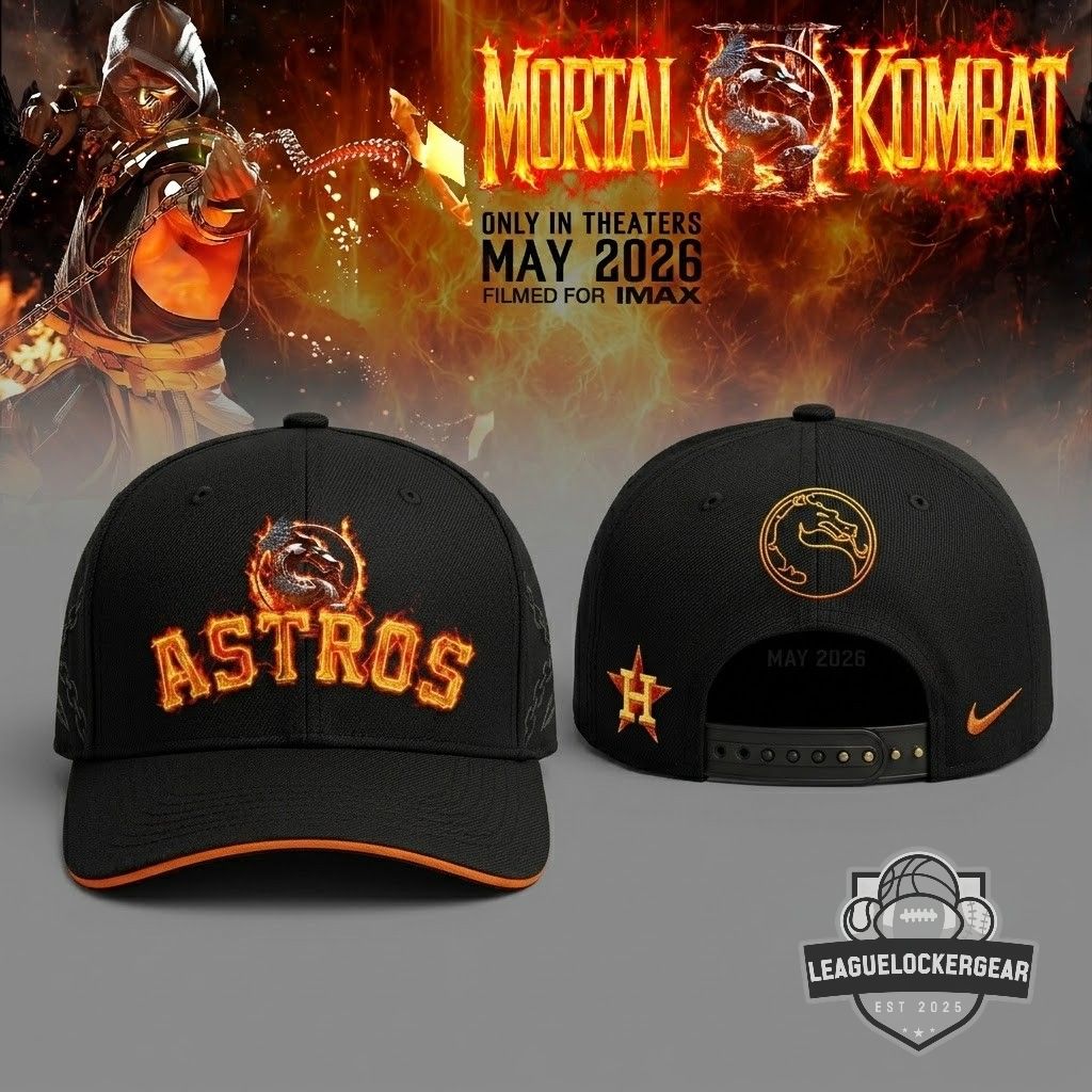 Houston Astros x Mortal Kombat 3D Baseball Jersey - LeagueLockerGear