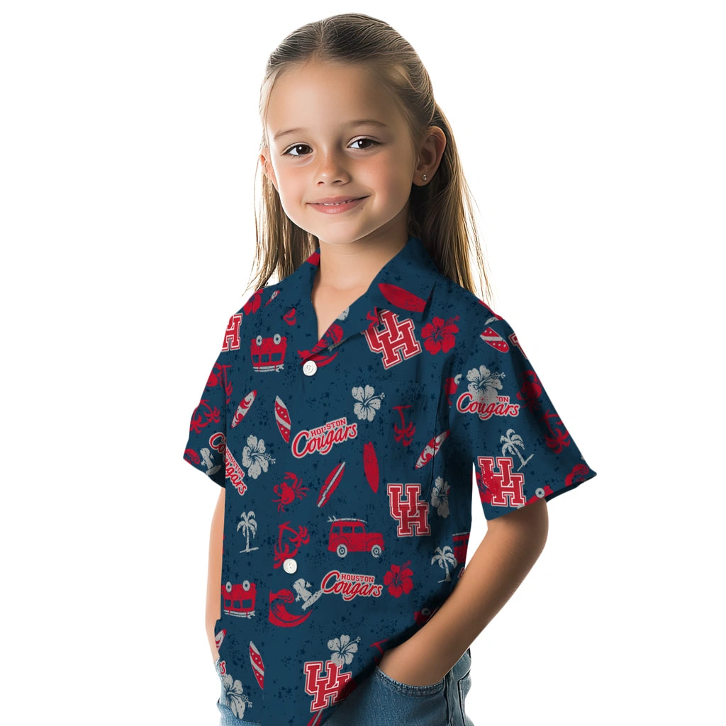 Houston Cougars Hawaiian Shirt - Beach Vibe | Hula Hawaiian Shirts