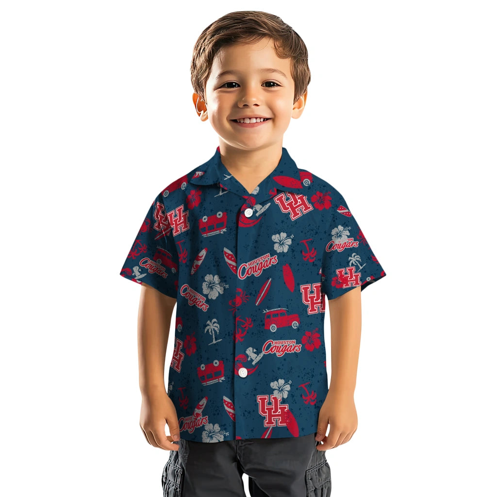 Houston Cougars Hawaiian Shirt - Beach Vibe | Hula Hawaiian Shirts