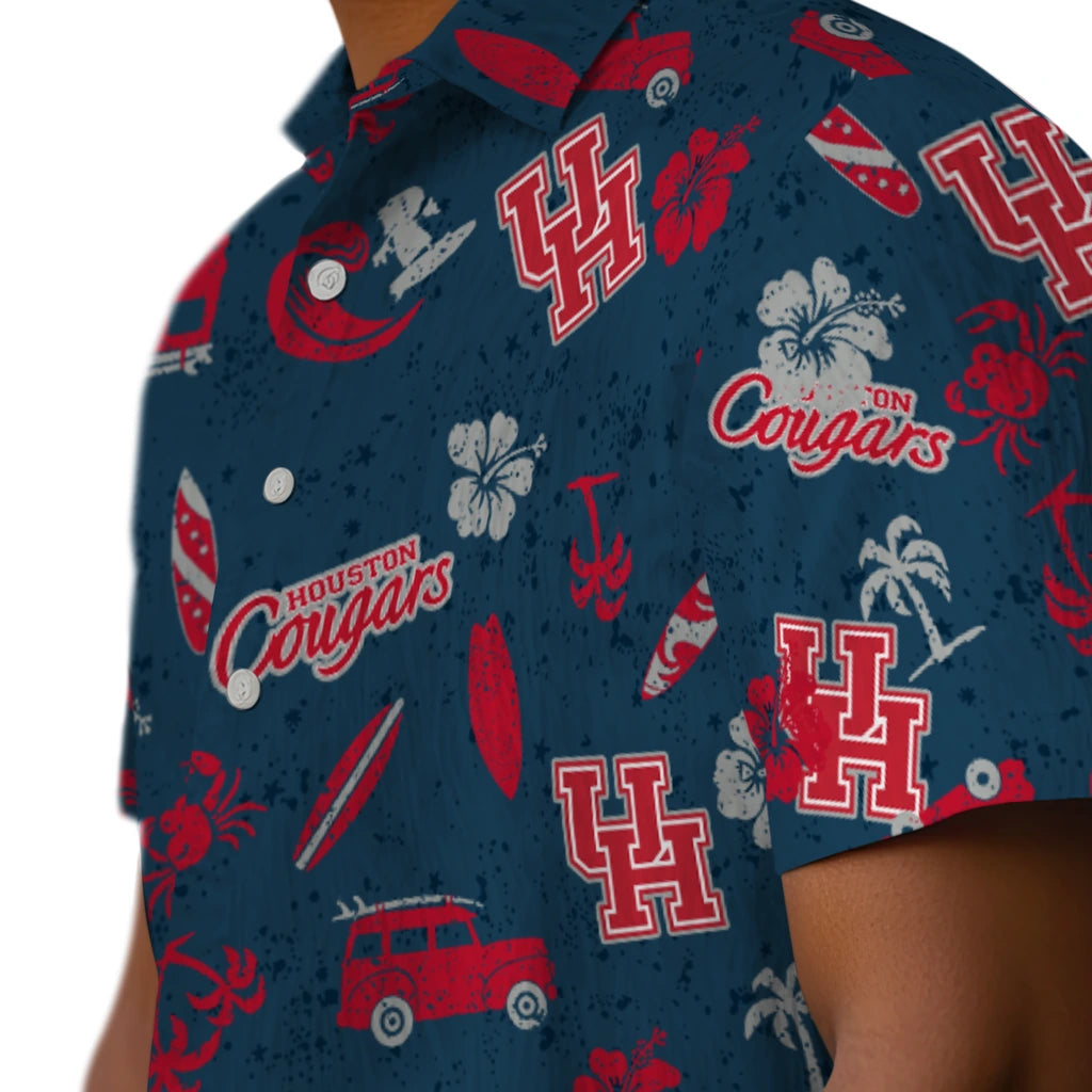 Houston Cougars Hawaiian Shirt - Beach Vibe | Hula Hawaiian Shirts