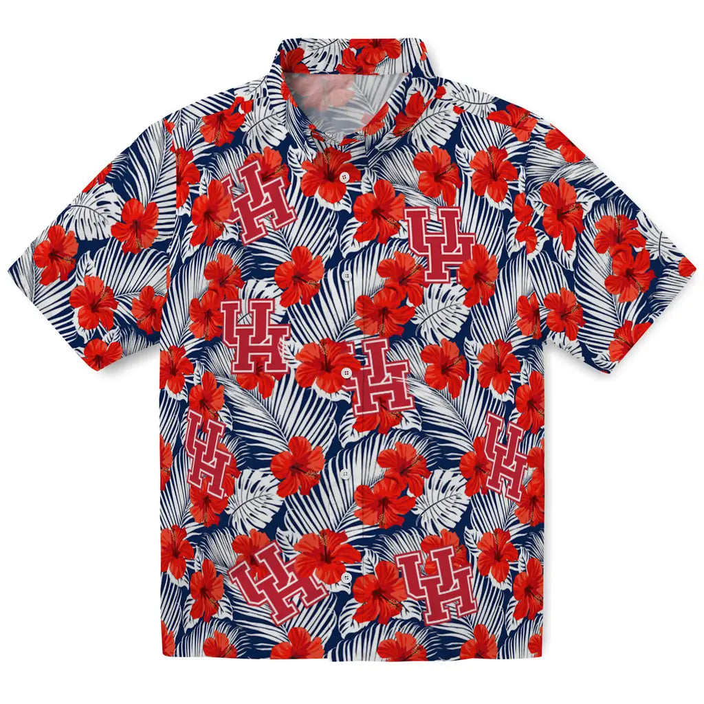 Houston Cougars Hawaiian Shirt - Hibiscus Fiesta | Hula Hawaiian Shirts