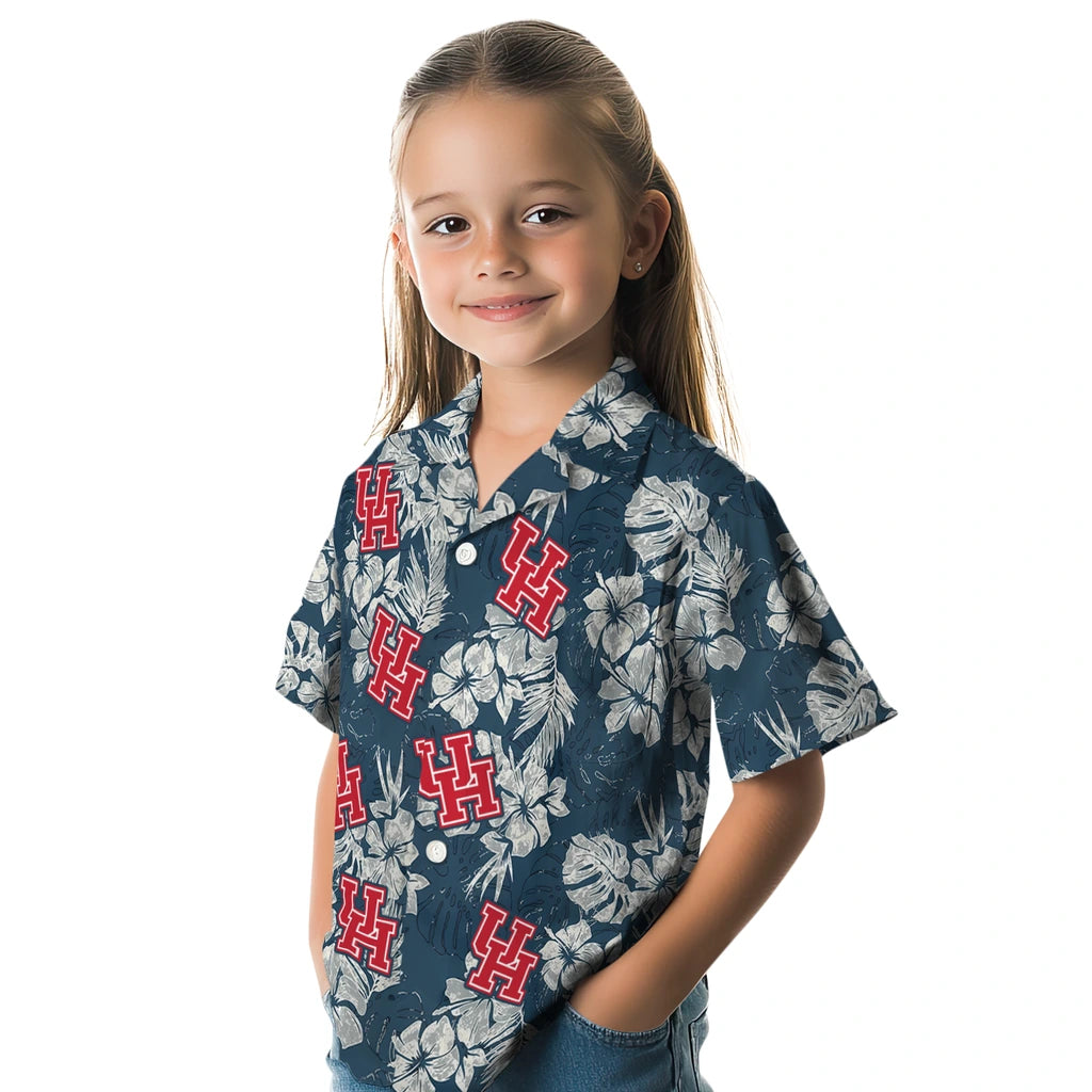 Houston Cougars Hawaiian Shirt - Hibiscus Flowers | Hula Hawaiian Shirts
