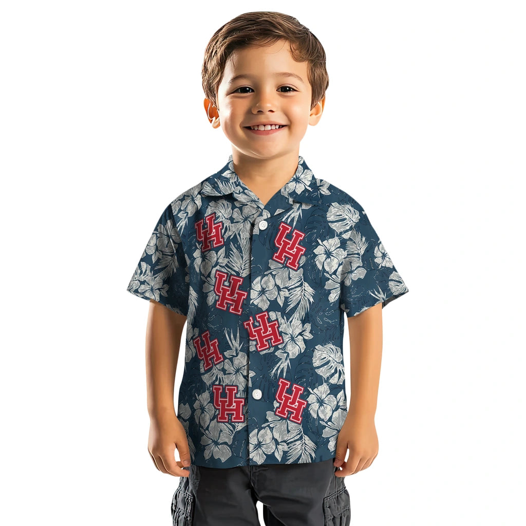 Houston Cougars Hawaiian Shirt - Hibiscus Flowers | Hula Hawaiian Shirts