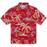 Houston Cougars Hawaiian Shirt - Palm Tree Island | Hula Hawaiian Shirts