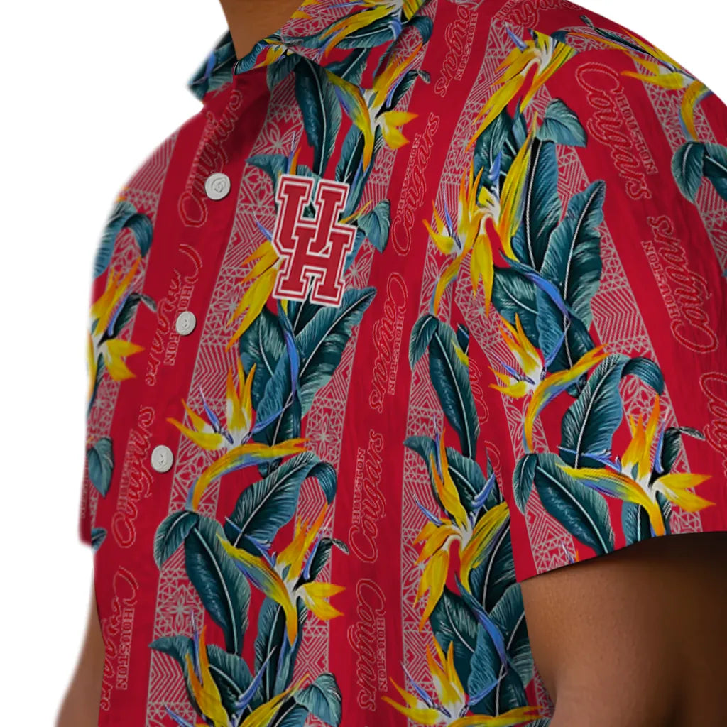 Houston Cougars Hawaiian Shirt - Paradise Vines | Hula Hawaiian Shirts