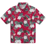 Houston Rockets Hawaiian Shirt - Flamingo and Hibiscus | Hula Hawaiian Shirts