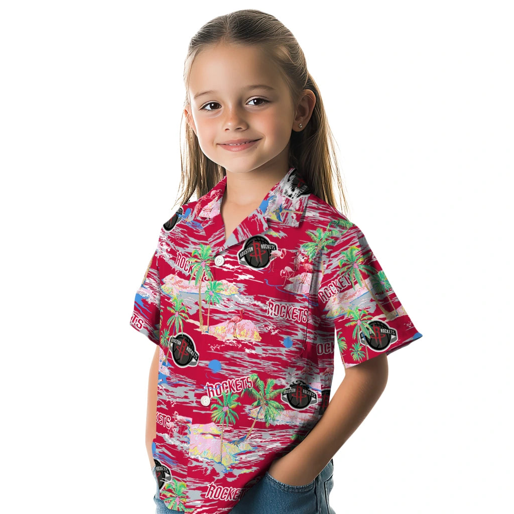 Houston Rockets Hawaiian Shirt - Hawaii Island | Hula Hawaiian Shirts