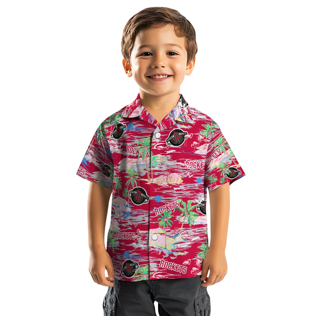 Houston Rockets Hawaiian Shirt - Hawaii Island | Hula Hawaiian Shirts